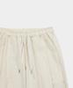 SLOW RECORD HOUSE Nylon One-Pleat Pants_Cream