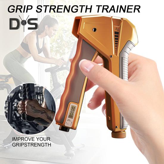 Grip Strength Trainer with Counter 10-120KG Adjustable Men Women Forearm Exerciser Hand Grip Power Strengthener Developer Fitness Equipment