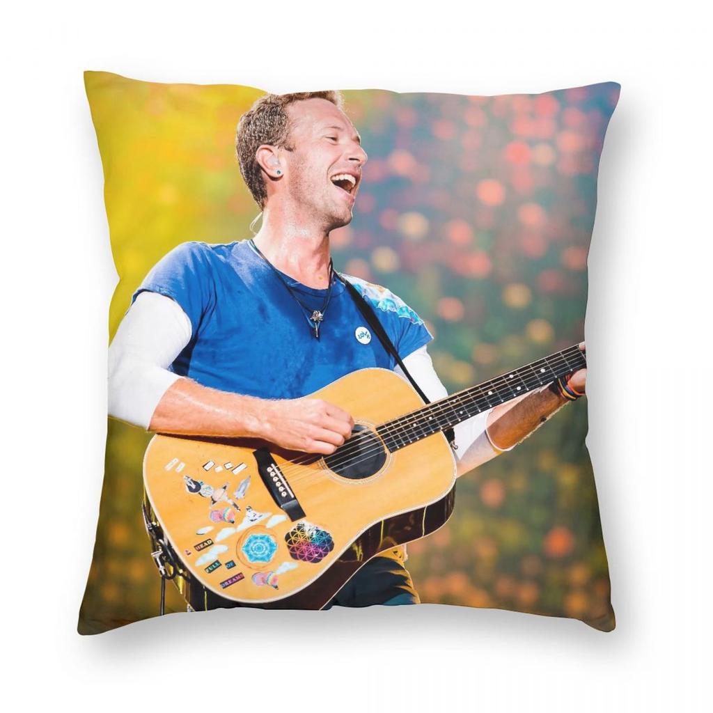 Coldplays Rock Band Pillowcase Soft Polyester Cushion Cover Gift Pillow Case Cover Chair Zippered 45*45cm