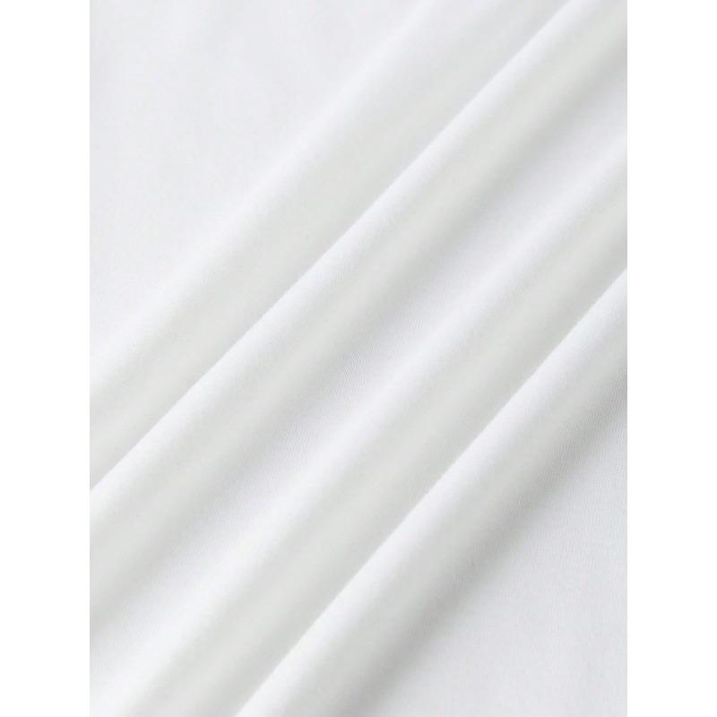 180g Large Size Women'S T-shirt  Hippopotamus As A Christmas Gift"  Casual Crew Neck Short Sleeved Top, Suitable for Holiday