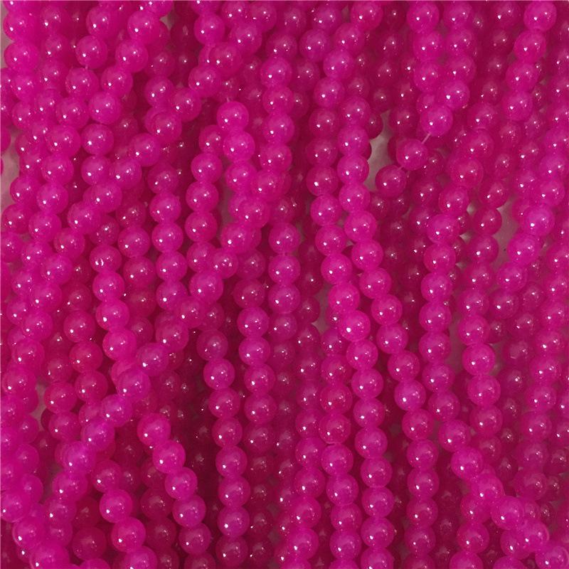 8MM Glossy Synthetic Jade Agate Glass Beads for Bracelets, Necklaces, Hairpins - Round Imitation Jade Loose Beads