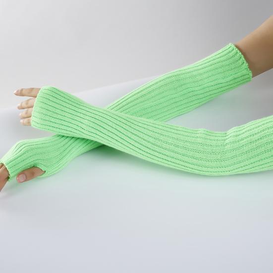 Langer Arm Sonnenschutzhandschuh Einfache Reinigung Warmes Acryl Sommer Dehnbar Langer Fäustling zur Dekoration