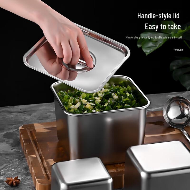 Stainless Steel Spice Jars with Lids