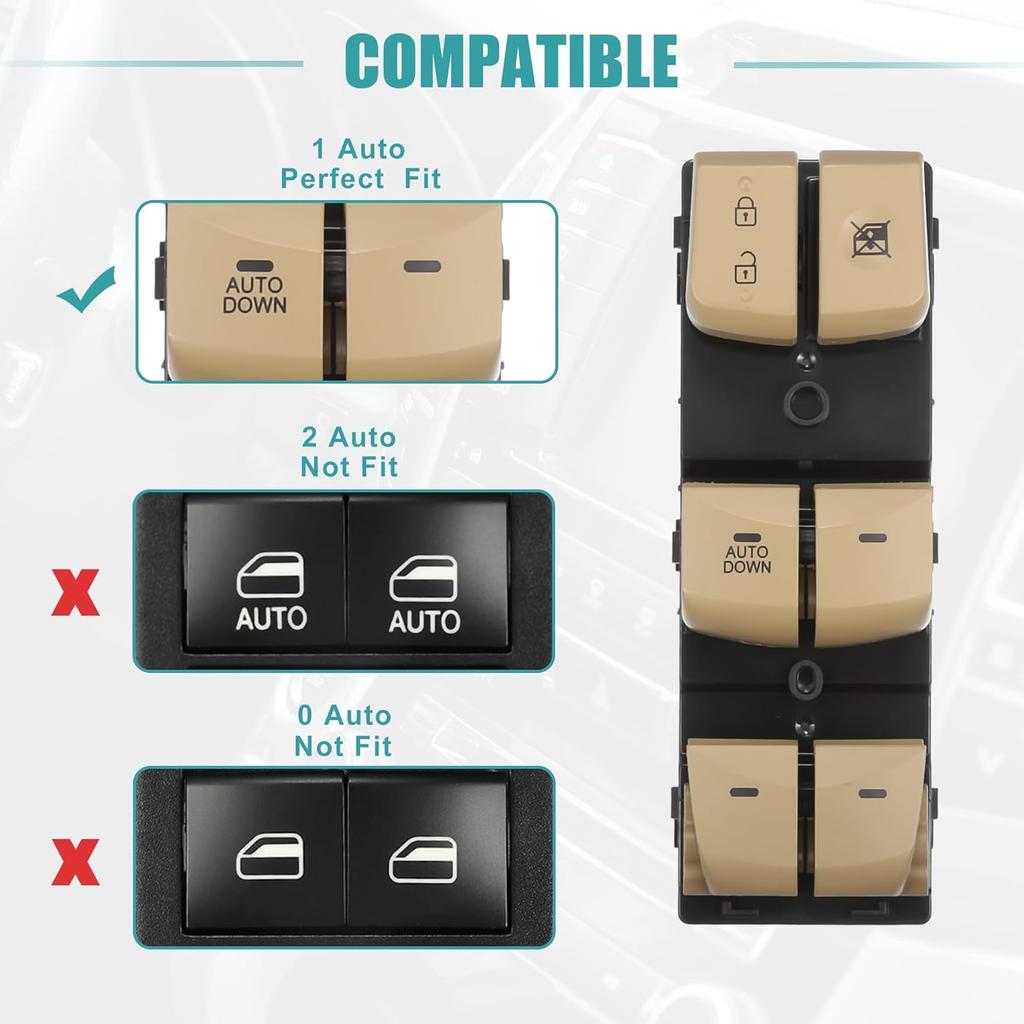 ACROPIX Power Window Switch Window Control Switch Fit for Hyundai Elantra Move 2012-2016 with Removal Tool No.935704V000RY - Pack of 1