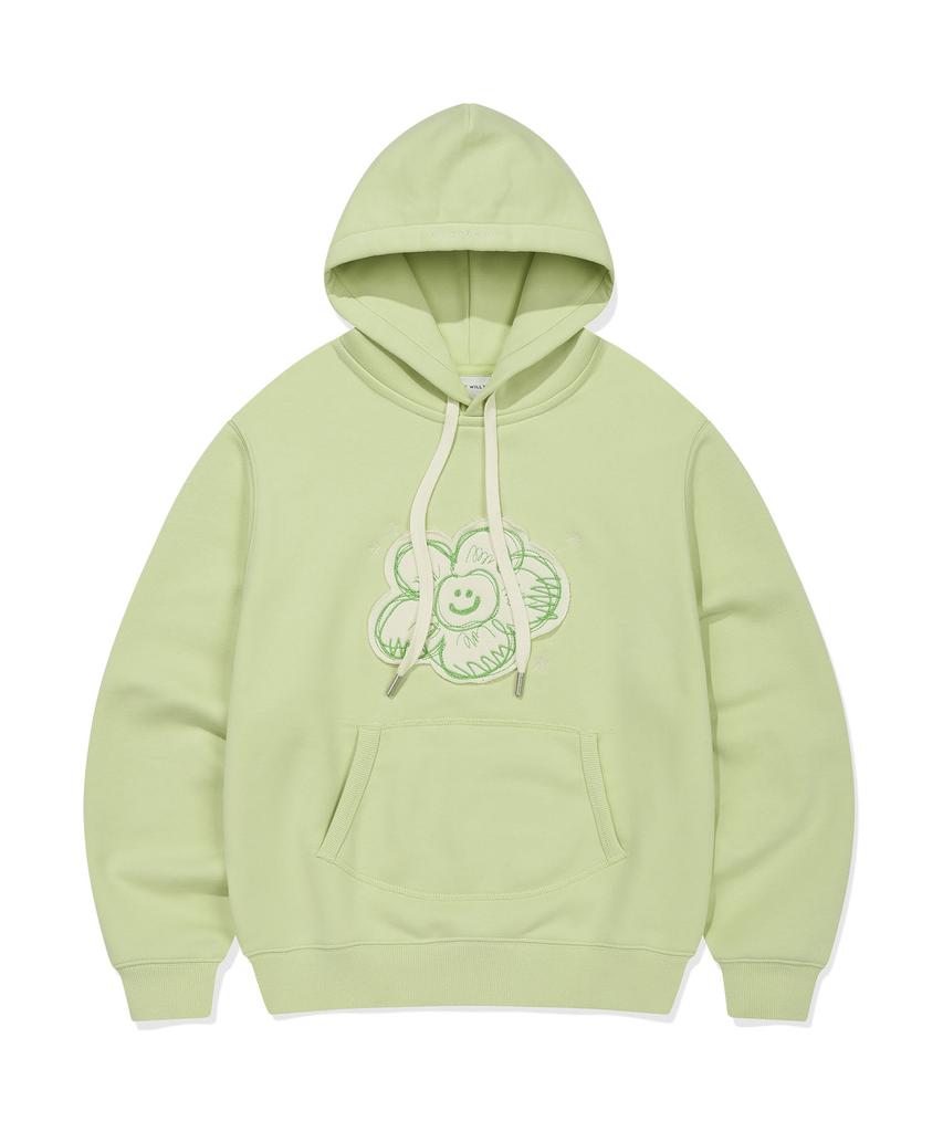 Women'S Big Lily Semi-Over Hoodie Green