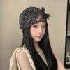 Lace Flower Stacked Hat Thin Soft Pullover Hat Creative Cap  Spring Summer