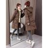 Women's Down Coats - Winter Women's Mid-length Waist Cinched Thickened Warm Cotton Padded Jacket Casual Outwear