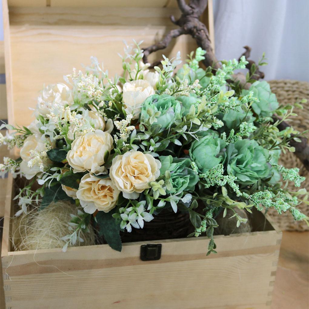 

Букет из 5 искусственных пионов, имитация декора, домашний офис, тканевый букет пионов