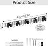 Wall Mounted Rack Space Saving Brooms Organizer Storage Solution for Bathroom