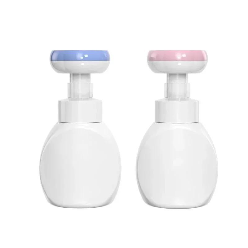 300ml Foaming Bottle Creative Pressed Flower Foam Bottle PE Hand Washing Liquid Bottle Facial Cleanser Hand Washing LiquidBottle