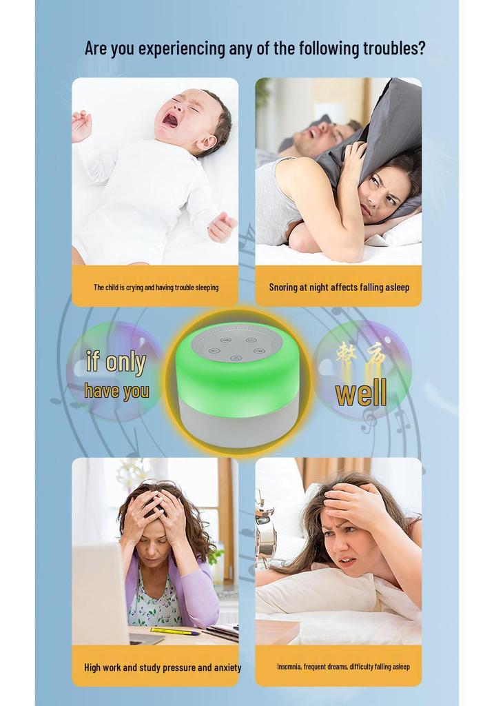 Smart LED White Noise Sleep Lamp for Bedroom 