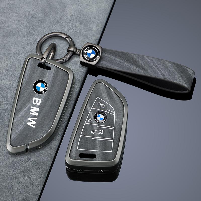 Leather Car Remote Key Case Protector Holder For BMW F20 G20 G30 X1 X3 X4 X5 G05 X6 G02 F48 G30 X7 G11 F15 F16 G01 Stickers cyhk37