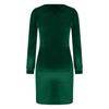 Women's Cocktail Dress Casual Long Sleeve Loose Holiday Party Dress Wedding Guest Velvet Long Dress
