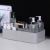 Wood Handle Desk Organizer Multi-compartment Desktop Storage Case Stationery Finishing Box  Makeup