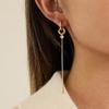 Stainless Steel Drop Earrings Featuring Zircon and Elegant Tassels Designs for Comfortable All Day Wear