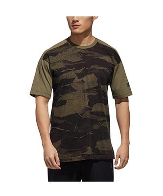 Adidas S2S Camo Graphic Training FTL43 Low Khaki S19 Size To Japanese Size Men's T-Shirt, (DV0986), J/M (equivalent M)