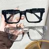 2pcs Women Classic Vintage Square Frame Fashion Y2K Clear SunGlasses For Daily Office School Life Reading Book Back To School