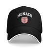 Baseballkappen mit Monaco-Flagge für Damen und Herren, bedruckt mit dem FeUnisex Beach Dad Hat Hip Hop Trucker Cap