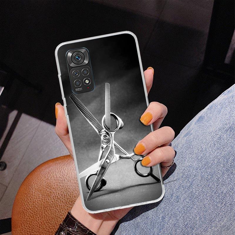 Hair Stylist Scissors Brush Phone Case For Xiaomi Redmi Note 15 14 13 12S 12 11 Pro Plus 14S 11S 11E 10 10S 11T 5G Personalized