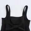 Spring 2025 Sweet Slim Fit Women's Camisole with Bow Back Decoration