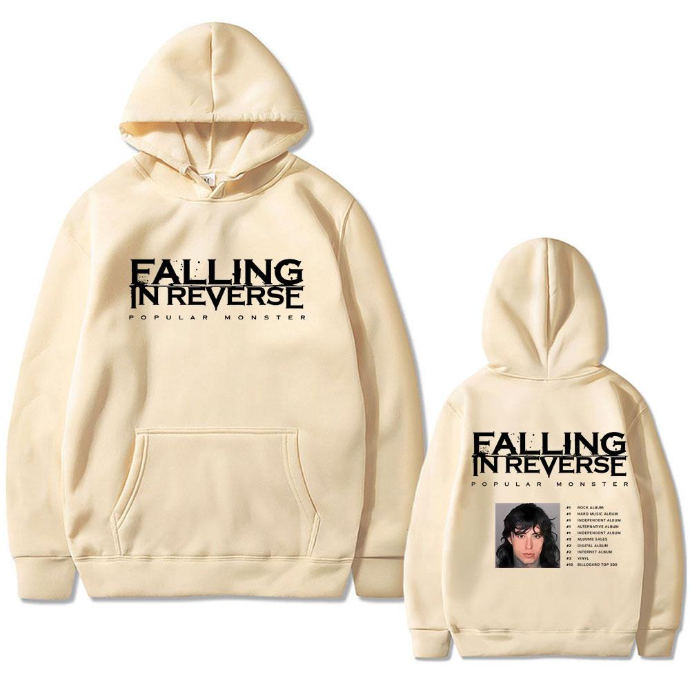 Moletom com Capuz Gráfico Popular Monster Album de Falling in Reverse Ronnie Radke Hoodies Homens Mulheres