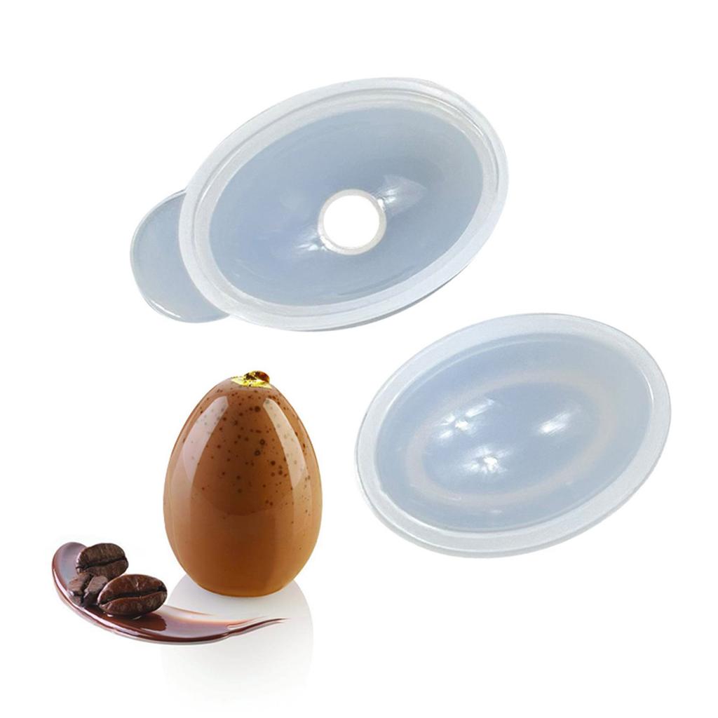 3D Egg Shape Silicone Molds Fondant Fondant Cake Molds Making Pastry Chocolate Molds Baking Decorating Tool Nonstick