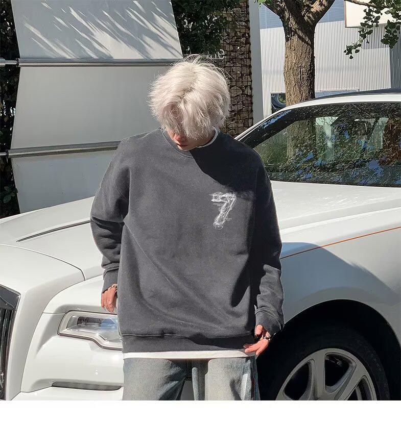 Unisex Trendy Long Sleeve Printed Hoodie - Stylish, Cool, and Versatile Casual Top