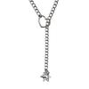 Adjustable Heart Pendant Slip Chain Necklace Jewelry Accessory for Women Cuban Styles Choker In Gold Silver Black