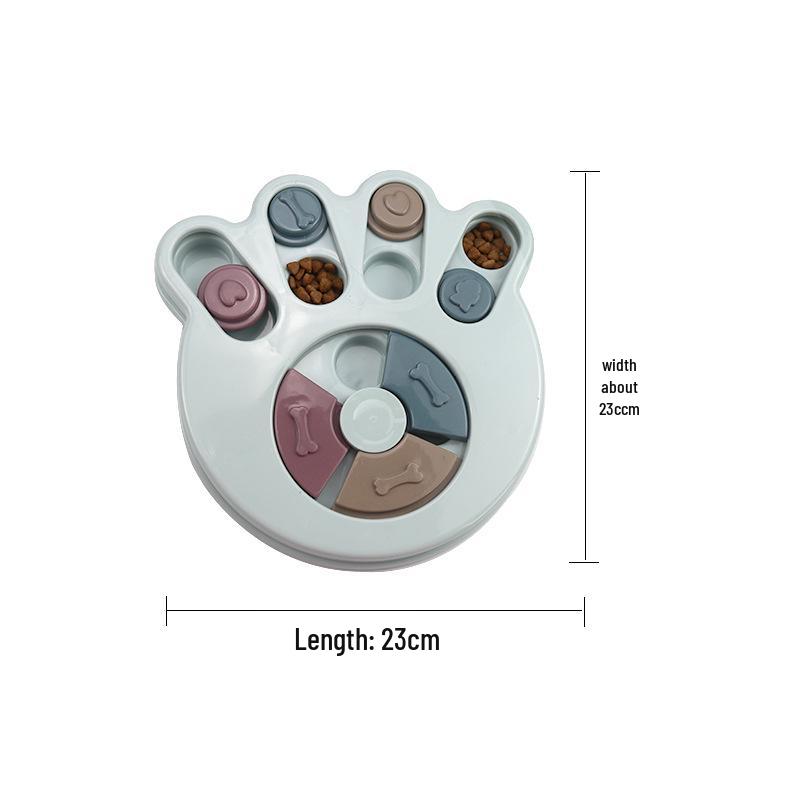 Pet Dog Puzzle Slow Feeder Bowl - Bite-Resistant, Leak-Proof Interactive Decompression Toy.