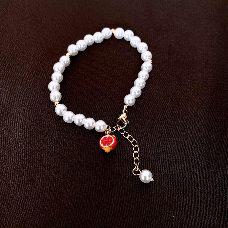 Retro Geometrický Náramek ze Sladkovodních Perel - Módní Pokročilý Design Šperků pro Ženy