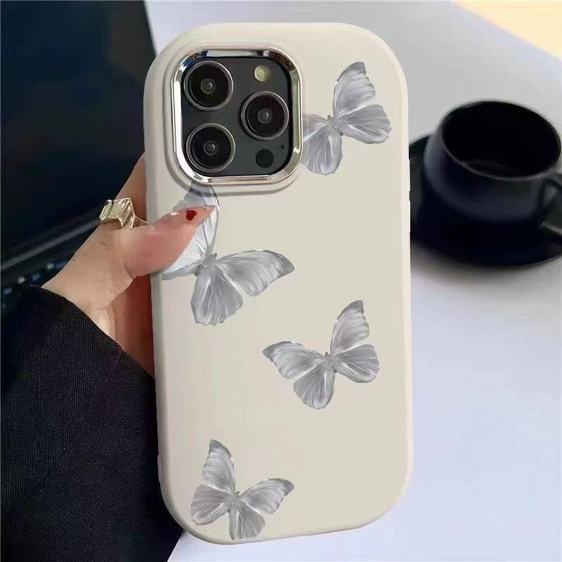Streamer Butterfly for Apple 16pro Mobile Phone Case New 15promax Plating 14/13/12 Japan and South Korea 11 Women X