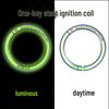 Glow Ignition Switch Decorative Ring - Interior Button Sticker for Car