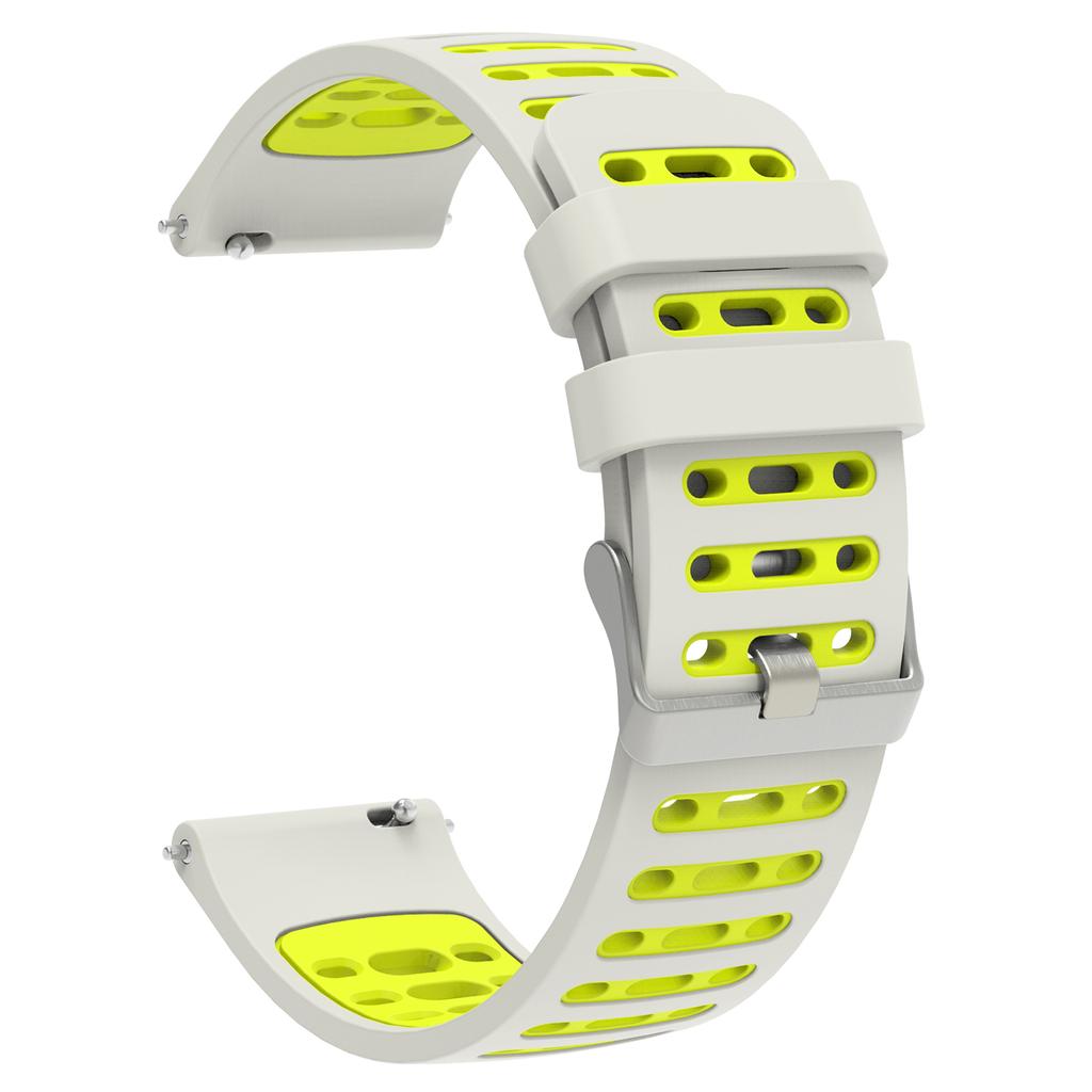 18mm Silicone Band for Huawei Watch GT 5 Pro 42mm/GT 5 41mm/Garmin Forerunner 265S Dual Color Watch Strap