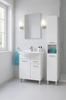 Bathroom Set, Cabinet with Washbasin, 50, with Faucet and Siphon, Mea