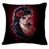 Gold Skull Fashion Pattern Home Decor Pillowcase Cushion Cover