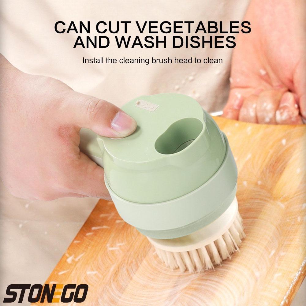 4-in-1 Cordless Electric Vegetable Chopper, Rechargeable Food Processor for Meat, Garlic, Onions & Peppers