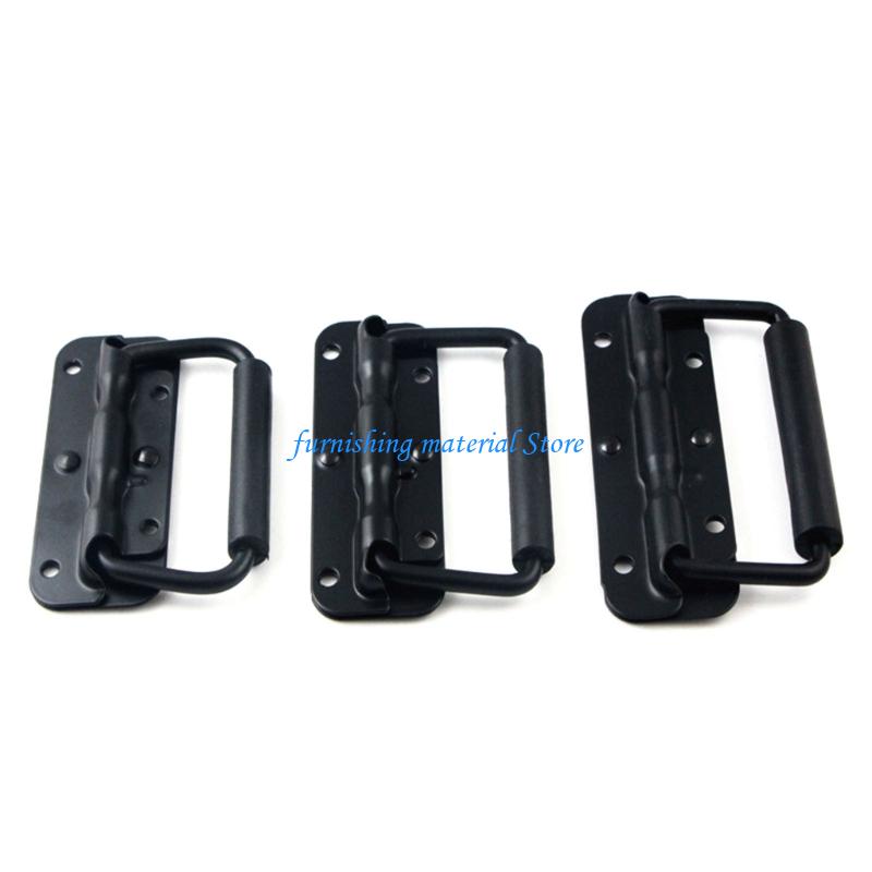 Y5GD Pack of 6 Space Saving Foldable Door Handles Strong Iron Construction Easy installs