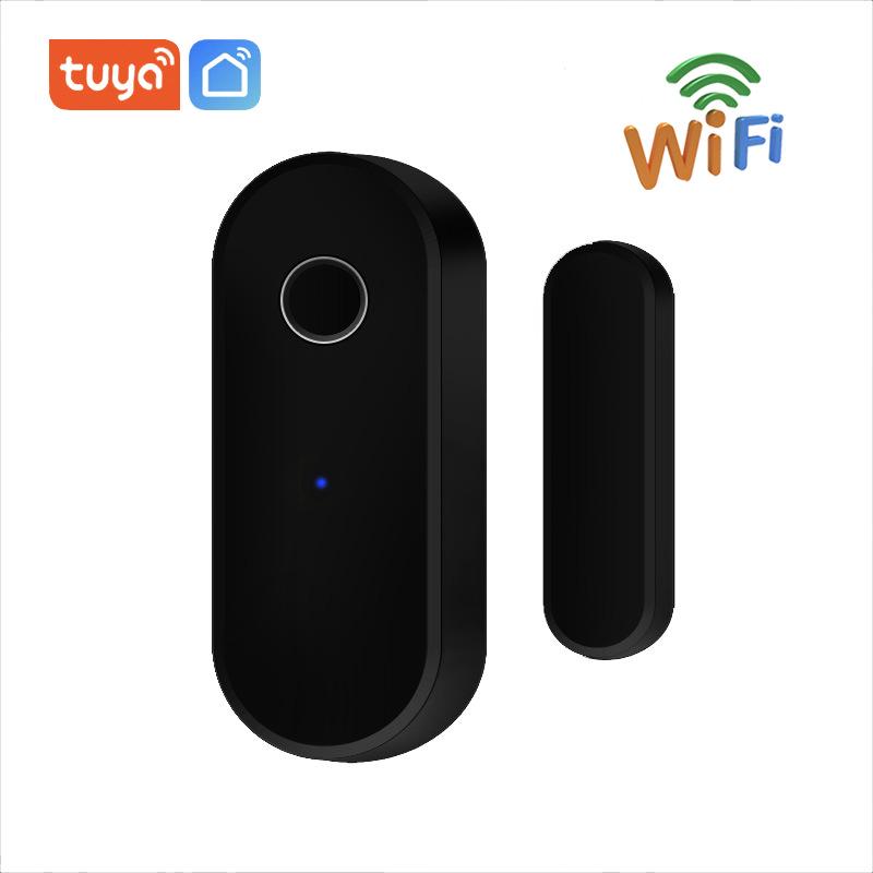 Graffiti Smart WiFi Door/Window Sensor & Intrusion Detector with Mobile App Monitoring - Black