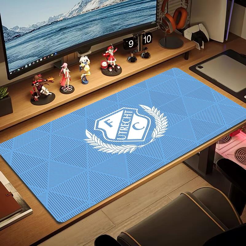 Football Club Utrecht Print  Cushion Non-slip Laptop Tablet Big Mousepad XXL Mat Mini PC Playmat With Lock edge