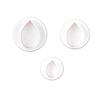 3pcs/set Rose Leaf Cookies Mold DIY Cake Cookie Molds Stamp Leaves Shape Plastic Bakeware Cutter DIY Kitchen Fondant Tools