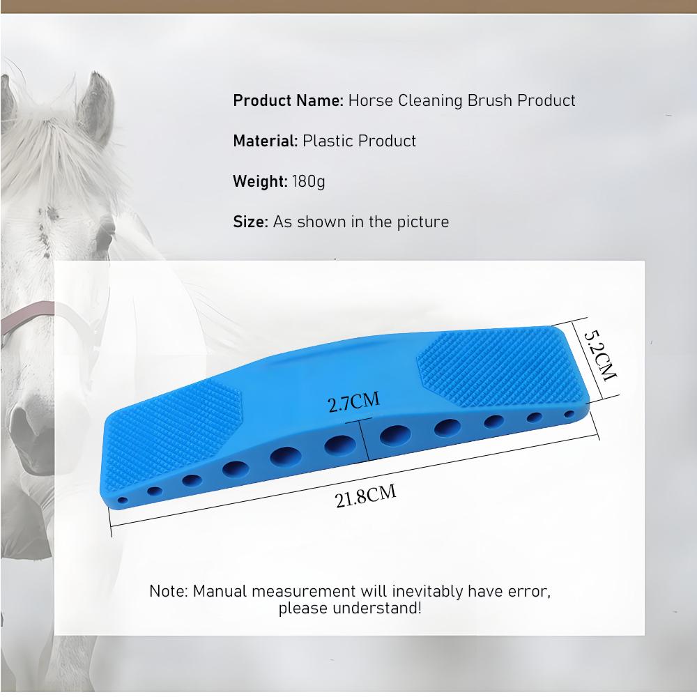Horse Sweat Stain Cleaning Brush Dog Grooming Bathing Massage Hair Removal Brush Dog Grooming Brush Bathing Brush