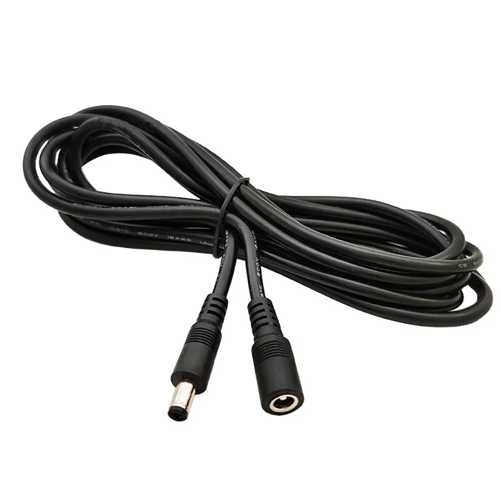 10m 5m 3M 2m 1m 5.5 X 2.1mm DC Power Connector Jack Adapter Lead Cord 12v Cable DC Female Male Extension External Plug