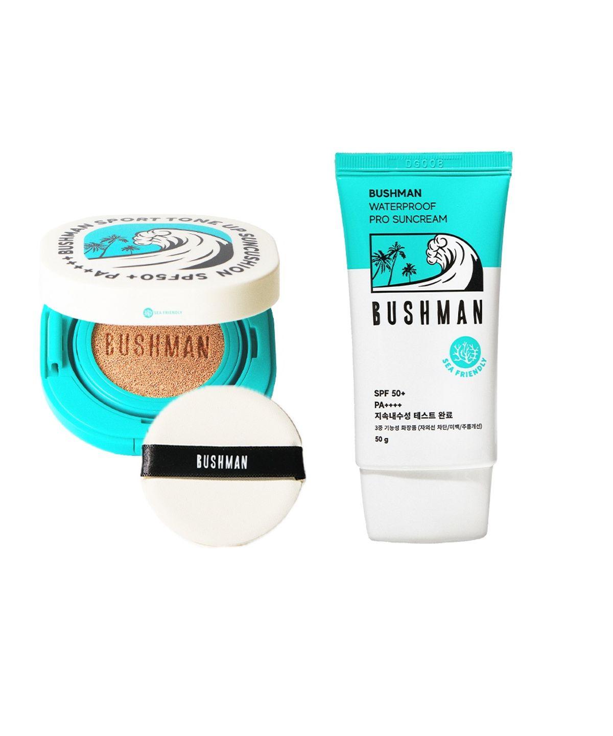 Waterproof Pro Sun Cream 50g SPF50+ PA++++ + Sports Tone-Up Sun Cushion 15g SPF50+ PA++++