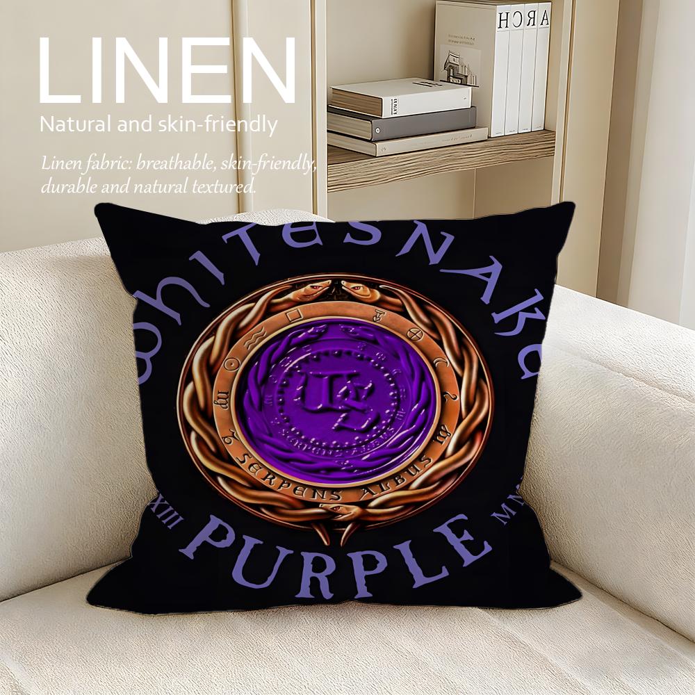 Music Whitesnake Cushion Cover Pillowcase Set Pcs X X Breathable Washable Sofa Cushion Cover
