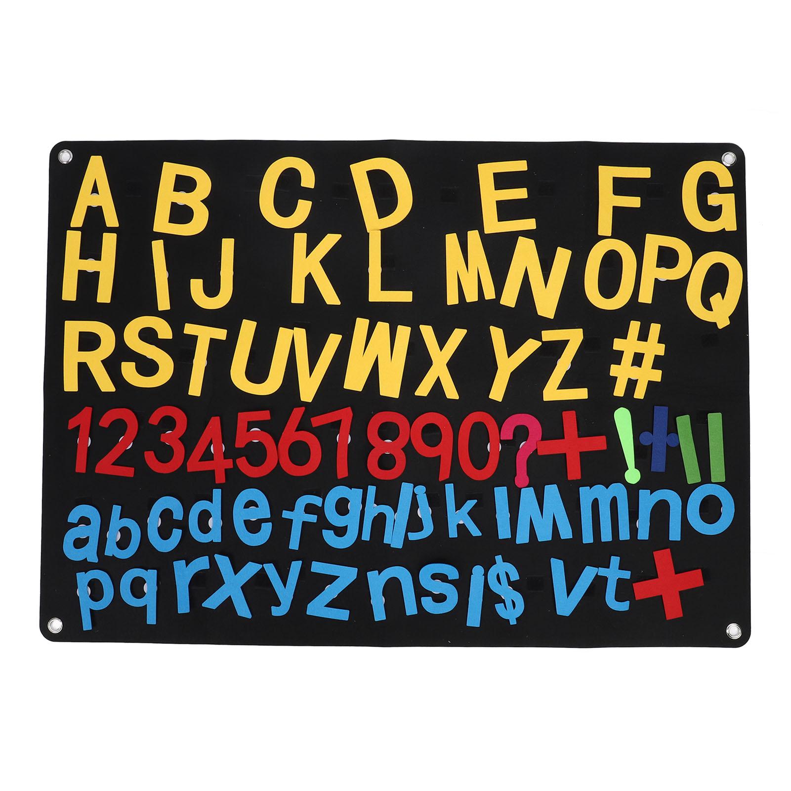 

Alphabets Letters Numbers Felt Board Math Symbols ABC Learning Toys Wall Storyboard for Toddlers