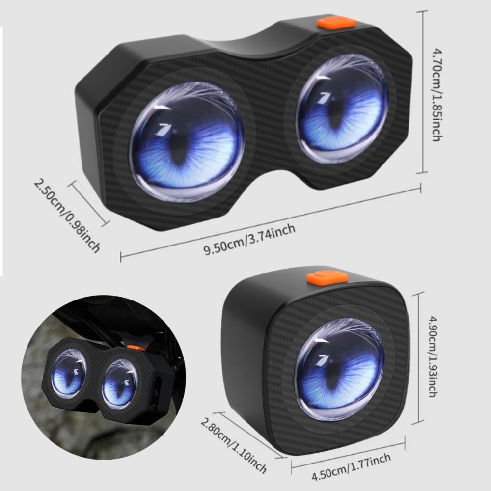 Lumină Spate Bicicletă LED Programabilă Smart Ochi de Pisică Lumină Spate Motocicletă Stop Spate Motocicletă LED Dinamic Ochi de Diavol Lampă