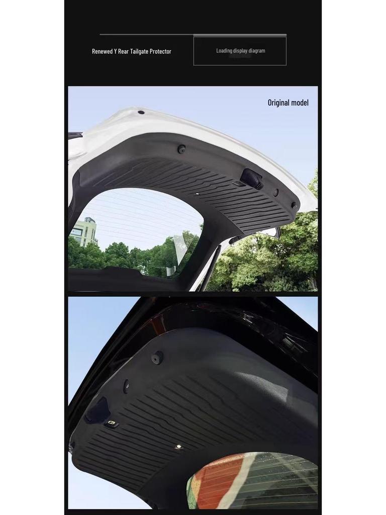 TPE Protective Plate for Tesla Model Y 6-Seat Trunk Interior