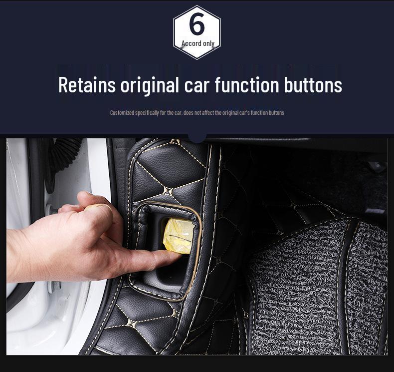 Full Surround Floor Mats for 10th Gen Accord, Compatible with 8th & 9th Gen Accord Models