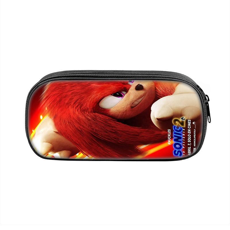 Sonic The Hedgehog Pencil Case With Nylon Material For School Students And Collectors