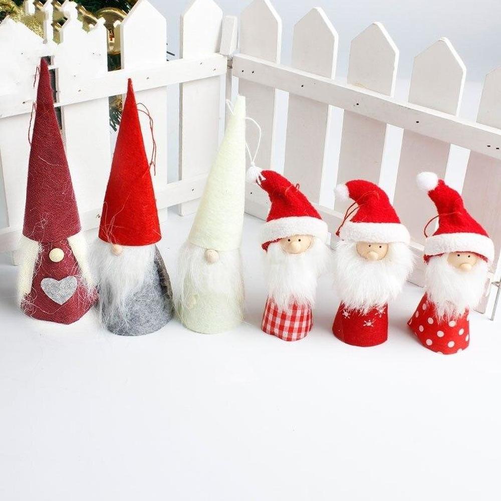 Pandantiv Păpușă din Pânză de Crăciun Mini Decor Pom de Crăciun Înger Moș Crăciun Om de Zăpadă Ornament Păpușă de Crăciun Decorațiune de Crăciun pentru Casă